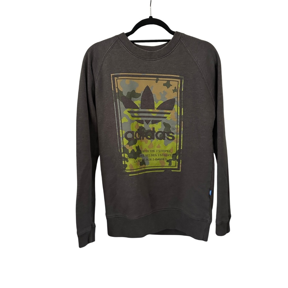 Adidas Camo Graphic Crew Neck Sweatshirt